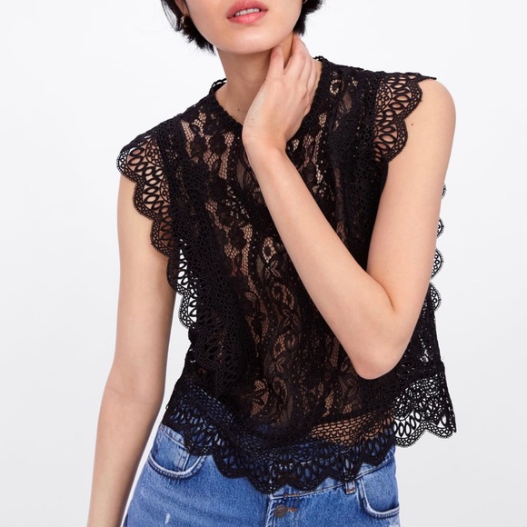 Zara Lace Top - Picture 1 of 11